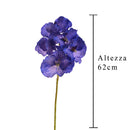 Set 4 Orchidea Artificiali Vanda Altezza 62 cm 