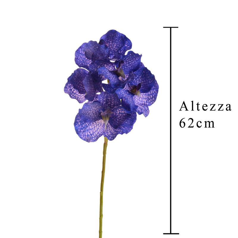Set 4 Orchidea Artificiali Vanda Altezza 62 cm 
