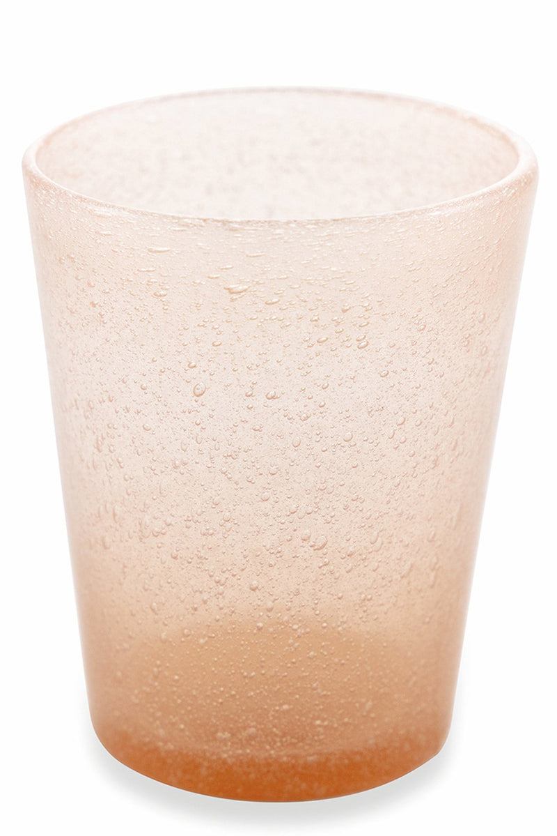 Set 6 Bicchieri per Acqua in Pasta Di Vetro 250 ml Villa d'Este Home Tivoli Salmone Cancun Satin