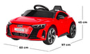 Macchina Elettrica per Bambini 12V Audi Etron GT Rosso