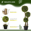 Pianta Artificiale Bosso H90 cm con Vaso Verde