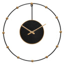 Orologio da Muro Pearl Ø61x4,5 cm in Ferro Nero