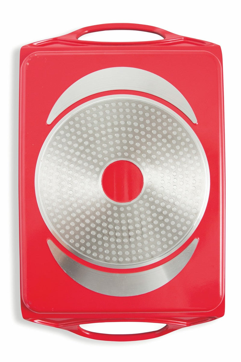 Bistecchiera Rettangolare Antiaderente in Alluminio 42x24cm Soriani Rouge