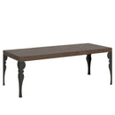  Tavolo Allungabile 160-420x90x77 cm Paxon Premium Noce Telaio Antracite
