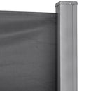 Frangivista da Giardino Estensibile 300x160A cm Poliestere Anti UV e Alluminio Grigio   