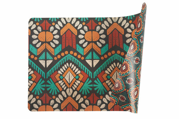 Set mit 6 rechteckigen doppelseitigen Tischsets 45 x 30 cm Villa d'Este Home Tivoli Mon Afrique sconto