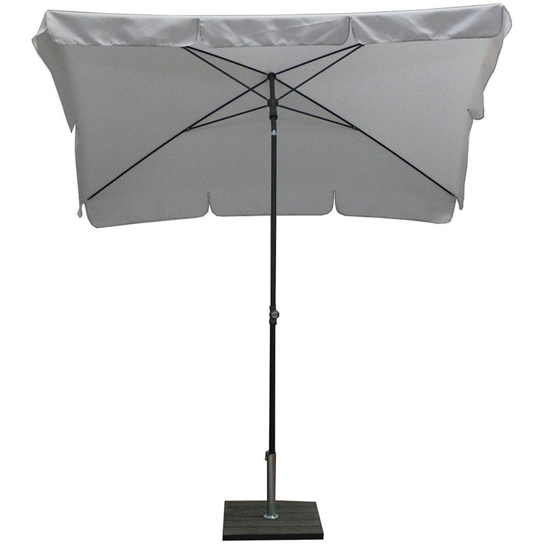 Ombrellone da Giardino 210x130 cm Palo Ø27 mm in Acciaio Maffei Novara Grigio