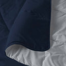 Piumino Invernale in Microfibra 200gr Doubleface Zaffiro/Platino Varie Misure