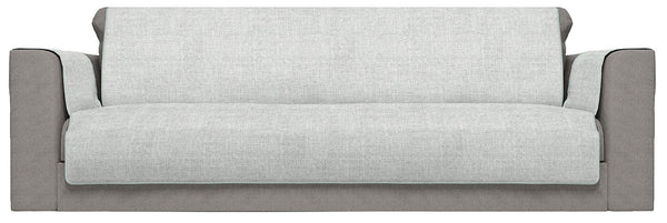 Sofabezug mit Armlehnenbezügen aus grauem Polyester, verschiedene Größen online