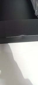 Camino a Bioetanolo da Parete 90x12x40 cm in Acciaio Inox Nero Seconda Scelta