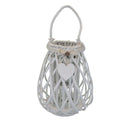 Lanterna Mireille   in Vimini Bianco