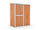 Gartenkastenhaus aus Stahlblech Werkzeughalter 155x100x192 cm Enaudi Holz