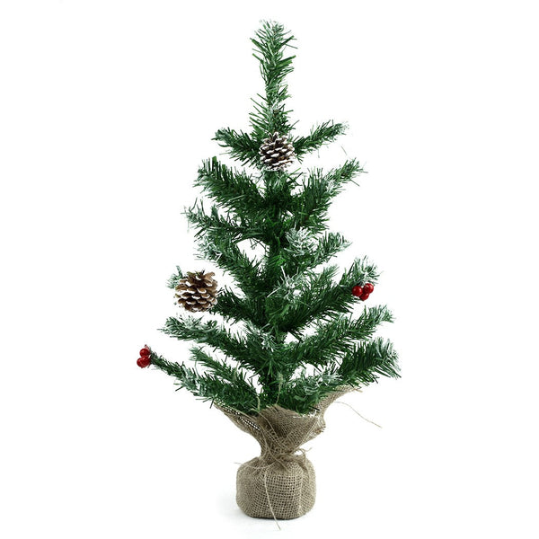 online Weihnachtsbaum 60H cm Jutebasis aus PVC Kunsttanne