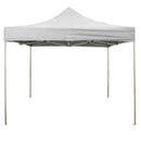 Gazebo Richiudibile Pieghevole 3x2m in Acciaio e PVC Impermeabile Bianco