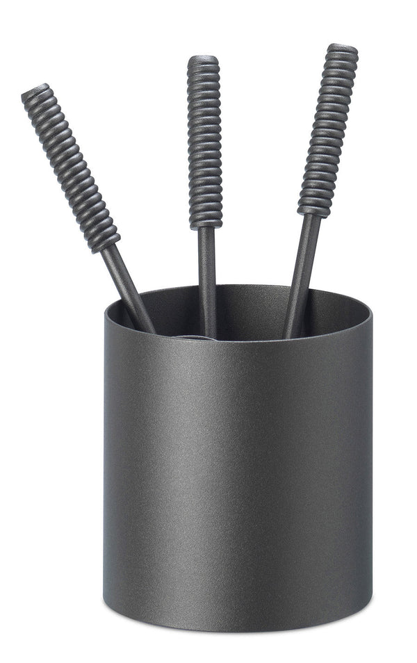 Set, WC-Bürste, Schaufel und Schürhaken für Eisenofen mit Behälter Belfer 795 Anthrazit prezzo