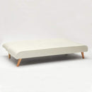 Divano Letto 178x82x70 cm in Tessuto Bianco