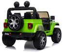 Macchina Elettrica per Bambini 12V 2 Posti con Licenza Jeep Wrangler Rubicon Verde