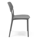 Set 6 Sedie 46x79x54 cm in Polipropilene Elodie Antracite