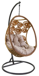 Amaca Dondolina da Giardino 116x100x200 cm Clinton Beige