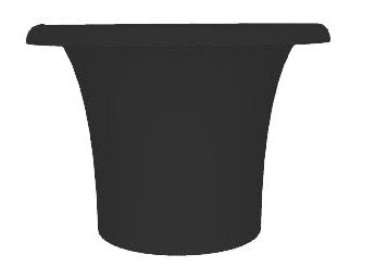 Vaso Ø72x50 cm in Resina Arkema Tummy Vase Antracite sconto