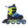 Pattini in Linea Roller Misura Regolabile 31-34 Freno a Tampone Blu
