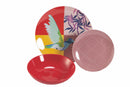Servizio Piatti 18 Pezzi in Porcellana e Gres Multicolor Villa d'Este Home Tivoli Parrot Groove