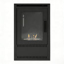 Camino a Bioetanolo da Terra Asia 50x30x80 cm Potenza 3 kW Struttura in Acciaio Nero