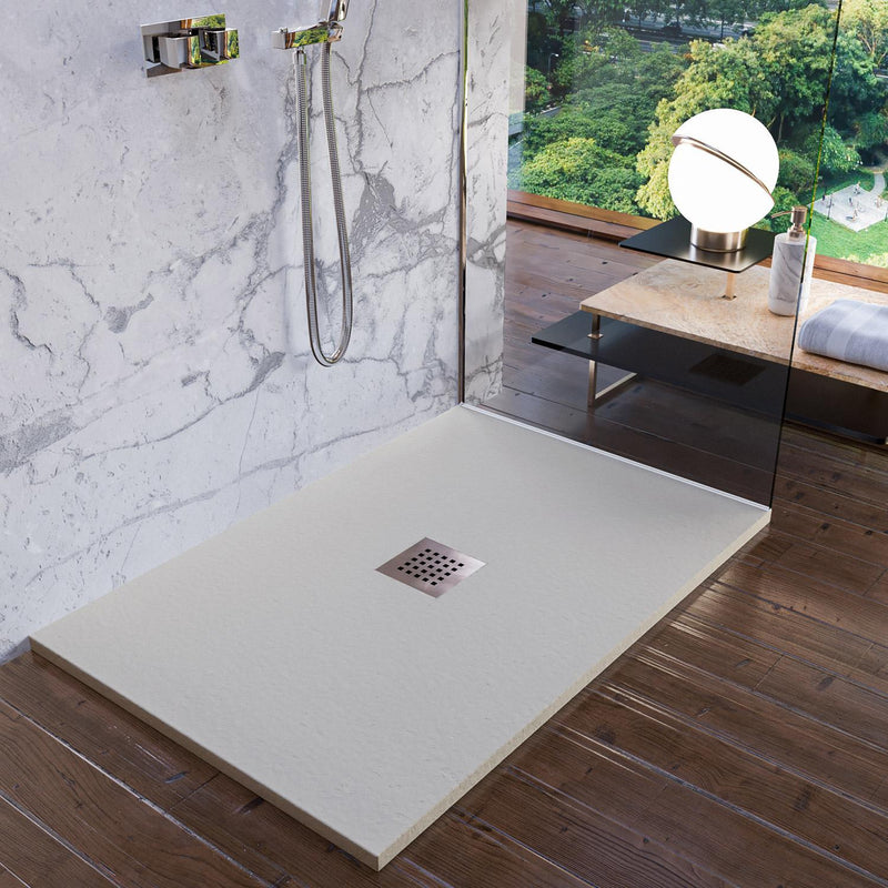 Piatto Doccia in Pietra Bonussi Ardesia Stone Central Crema Varie Misure