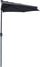 Ombrellone da Giardino Ø270x230A cm Half in Metallo e Poliestere Antracite