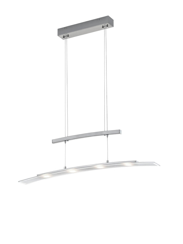 sconto LED-Pendelleuchte für den Innenbereich aus matt vernickeltem Metall