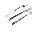 Servizio Set di Posate 24 Pezzi in Acciaio Silver Lucido Villa d'Este Home Tivoli Cut