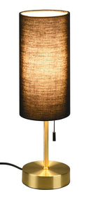 Lampada da Tavolo da Interno Attacco E14 in Metallo Ottone Satinato