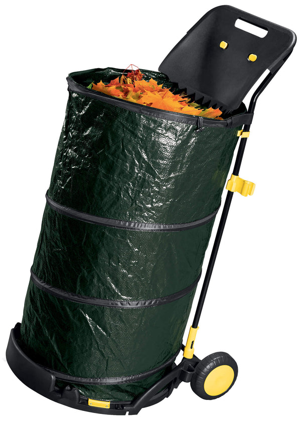 sconto Ranieri Green Leaf Sammelwagen 150 Liter aus Stahl