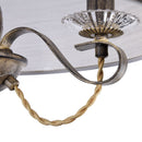 Lampadario House in Metallo e Poliresina Cable Marrone