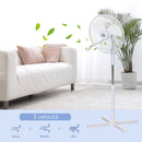 Ventilatore a Piantana 60x60x90-120 cm 3 Velocità Bianco