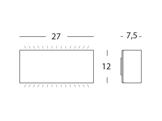 Applique da Esterno a LED 9W Svasata Sovil Flap Bianco