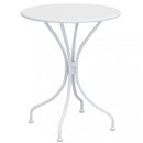 Tavolo Bristol Ø60x71h cm in Acciaio Bianco