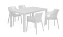 Set 6 Sedie da Giardino 61x54x79h cm Keter Elisa Chair Bianco