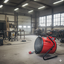 Generatore di Aria Calda 9000W Riscaldatore Elettrico Industriale Rosso