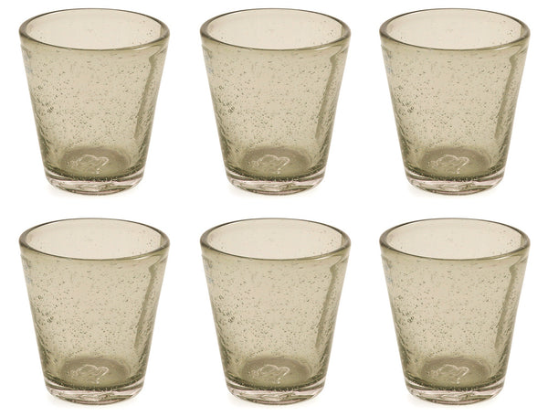 prezzo Set 6 Gläser Ø9x10 cm aus mundgeblasenem Glas Villa d'Este Home Tivoli Cancun Grey