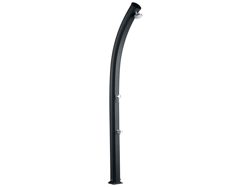 Doccia Solare da Giardino 25L Miscelatore e Lavapiedi Arkema Jolly Grigio Antracite