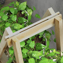 Portapiante Verticale 3 Livelli 100x36x112 cm a Doghe in Abete Color Legno      