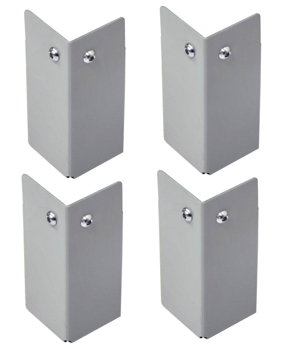 online Kit mit 4 Füßen H10 cm aus hellgrau lackiertem Metall