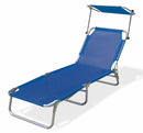 Lettino Prendisole da Giardino in Alluminio Soriani Vieste Blu