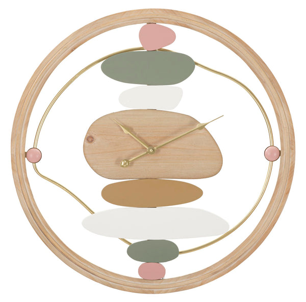 Orologio da Muro Colorful 57x3,8x57 cm in Ferro e MDF Multicolor sconto