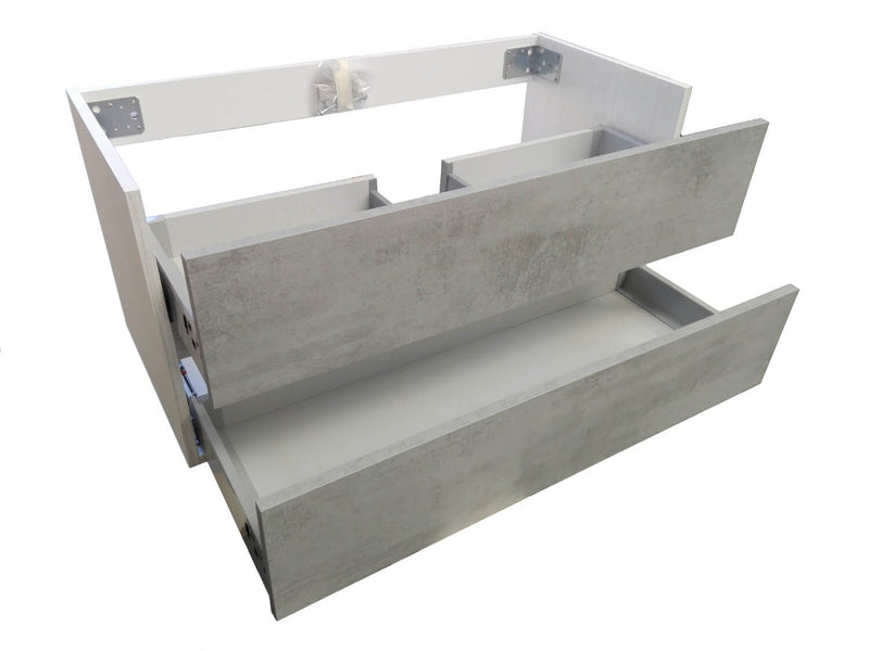 Mobile Bagno Sospeso 140cm TFT Hawaii Bianco Cemento