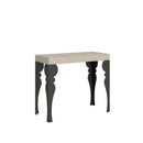 Consolle Allungabile 90-300x40x77 cm Paxon Premium Cashmere Telaio Antracite 