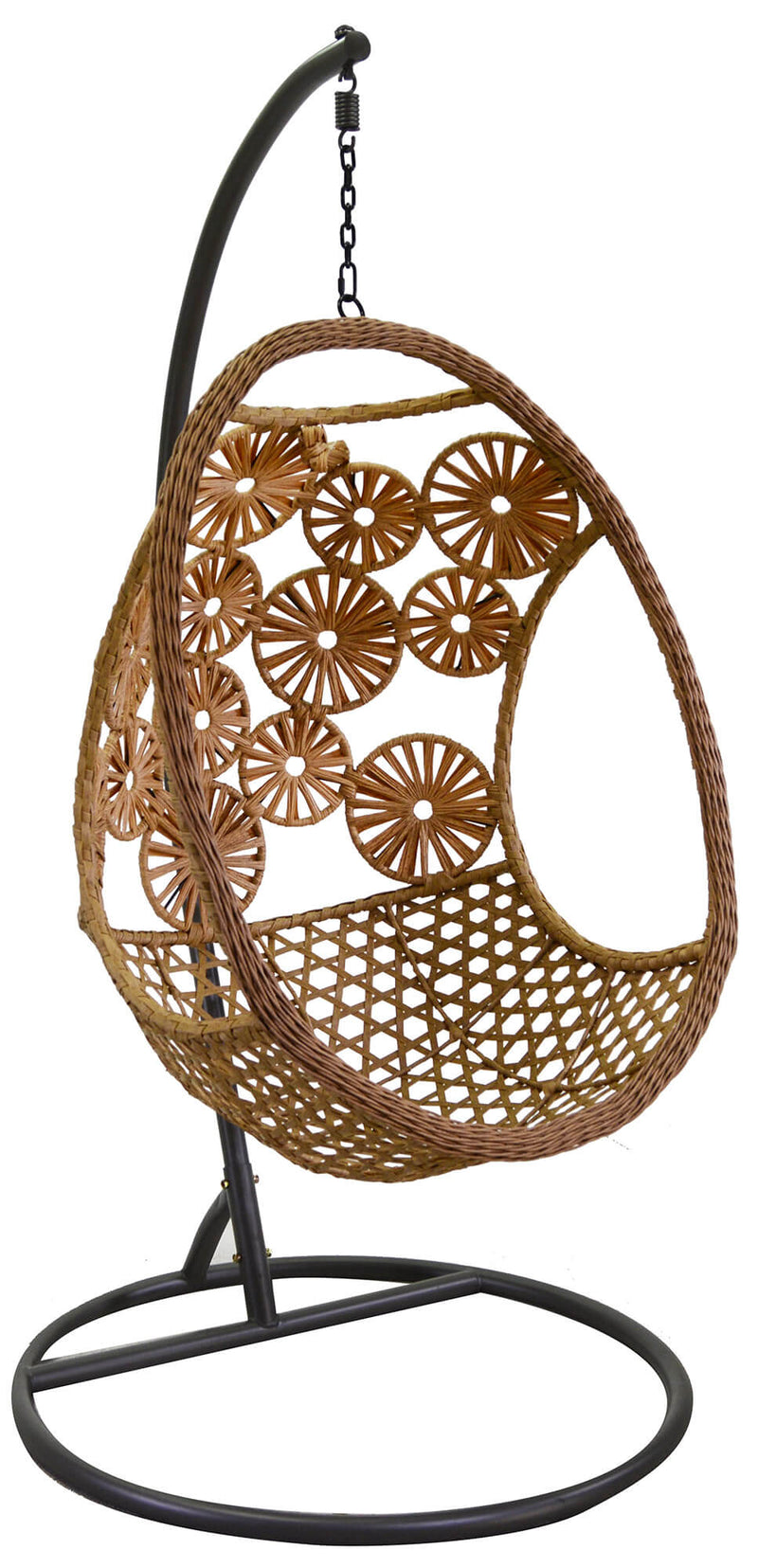 Amaca Dondolina da Giardino 116x100x200 cm Clinton Beige