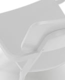 Set 4 Sedie 61x51,5xH82 cm in Legno e Metallo Woody capotavola Bianco