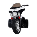 Moto Elettrica Polizia per Bambini 6V Police Nera 